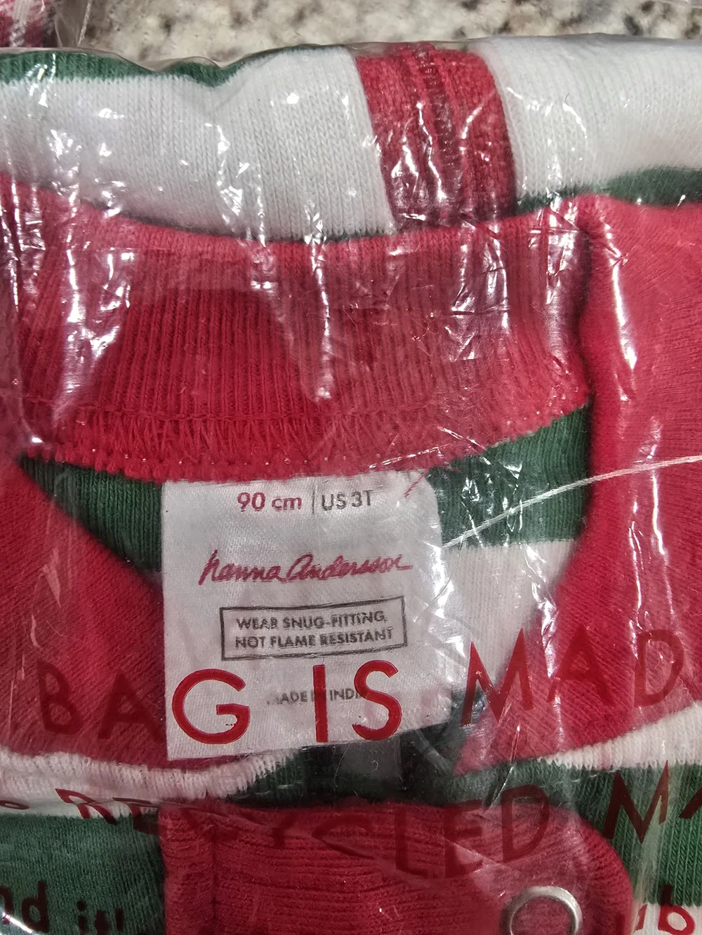 NEW Hanna Andersson One Piece  Holiday Matching Pajamas